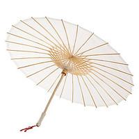 Solid Color Cotton Umbrella With Tassels (More Colors)