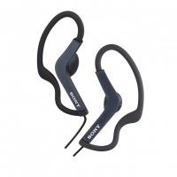 sony as200 splashproof inear sports headphone black