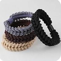 solid twist high elastic hair ties