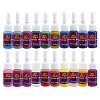 Solong Tattoo Inks 20 Colors Set 5ml/Bottle Tattoo Pigment Kit