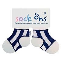Sock Ons Keep Baby Sock Ons 6-12 Months Nautical Stripe