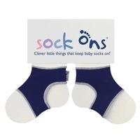 Sock Ons Keep Baby Socks On Navy