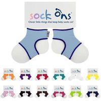 Sock Ons Keep Baby Sock Ons 6-12 Months Blue/grey