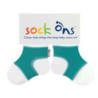 sock ons keep baby socks on turquoise