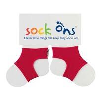 Sock Ons Keep Baby Sock Ons 6-12 Months Red