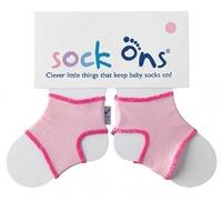 Sock Ons Keep Baby Socks On Pale Pink