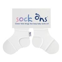 Sock Ons Keep Baby Socks On White