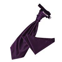 Solid Check Cadbury Purple Scrunchie Cravat 2 pc. Set