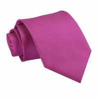 Solid Check Fuchsia Pink Tie