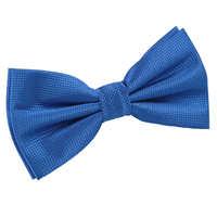 Solid Check Royal Blue Bow Tie