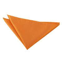 Solid Check Celosia Orange Handkerchief / Pocket Square