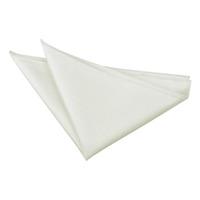 Solid Check Silver Handkerchief / Pocket Square