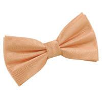 Solid Check Coral Bow Tie