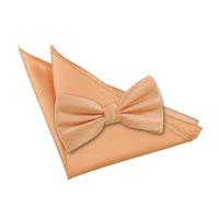 Solid Check Coral Bow Tie 2 pc. Set