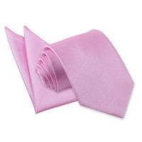 Solid Check Light Pink Tie 2 pc. Set