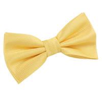 Solid Check Sunflower Gold Bow Tie
