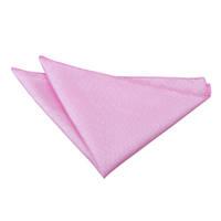 Solid Check Light Pink Handkerchief / Pocket Square