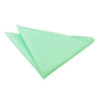 solid check mint green handkerchief pocket square
