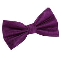 Solid Check Cadbury Purple Bow Tie