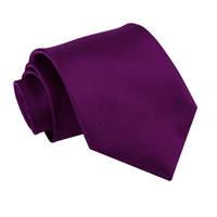 solid check cadbury purple tie