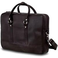solier na rami laptopa ciemnobrzowa mens briefcase in brown