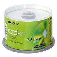 sony cdq 80n 50 x cd r 700 mb 80min 48x spindle storage media