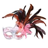 Soft Pink Colombina Festa Mask