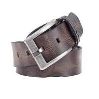 souled out brown leather belt