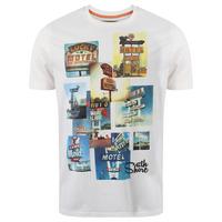 south shore multimotel ivory printed tee