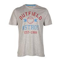 South Shore Outfield Cotton T-shirt in Lt Grey Marl