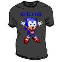 Sonic Epic Fail (Charcoal) T-Shirt (XL)