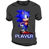 Sonic Player (Charcoal) T-Shirt (L)