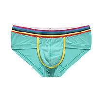 solid boxers underwear polyester ice silk