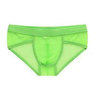 solid boxers underwear polyester ice silk