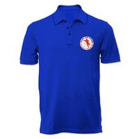 Soccer Star Coaching Dream Desire Polo Shirt (Blue)