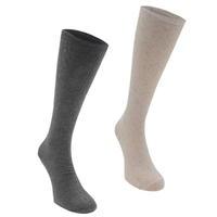 SoulCal 2 Pack Cable Ladies Knee High Socks