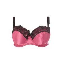 Sophia Pink Diamante Balcony Bra, Pink