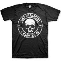 Sons Of Anarchy Men\'s T Shirt - Circle Skull