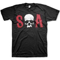 sons of anarchy mens t shirt skull initials
