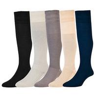 Soft Top Compression Socks, Navy, Size L (9-12), Cotton