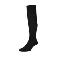 Soft Top Compression Socks, Black, Size S (3-6), Cotton