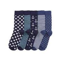 Southbay Pack of 5 Socks