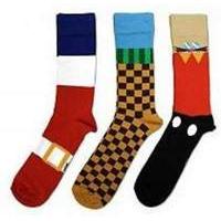 sonic the hedgehog cotton socks set of 3 pairs