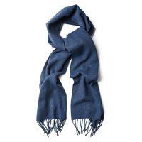 Solid Lambswool Scarf - Hurricane Blue