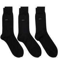 Solid Cotton Socks 3-pack - Black