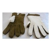 southcombe brothers ltd size small khaki driving gloves