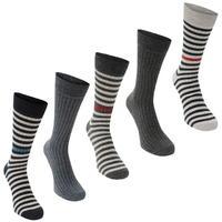 Soviet Contrast Stripe Socks