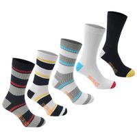 SoulCal Prep Socks 5 Pack Mens