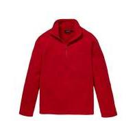 southbay unisex red zip neck fleece