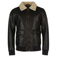 SoulCal PU Flight Jacket Mens